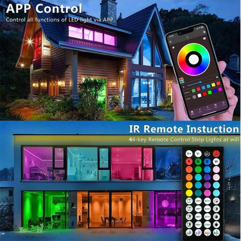 Led's a Bluetooth, APP e Controle / RGB LED Lights para TV e Luz De Fundo para quarto